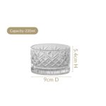 Nestasia Glass Bowl Set of 6 – 220ml Transparent Katori for Kitchen & Dinner, Microwave Safe Snack & Dessert Bowls with Gift Box, Perfect for Gifting - Image 3