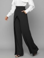 GRECIILOOKS Trousers for Woman | Womens High Rise High Waist Flared Korean Style | Formal Pant for Women Office Wear| Track Pants for Womans Elegant for College & Events (Available in Plus Size) - Image 18