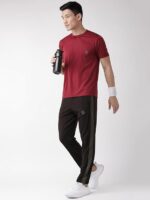 CHKOKKO Men Polyester Solid Quick Dry Half Sleeve Regular Fit Round Crew Neck Active Sportswear Gym T-Shirt for Workout Training Running and Fitness Activities - Image 45