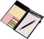 COI Note Pad/Memo Book with Sticky Notes & Clip Holder with Pen for Gifting - Image 4