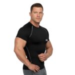NINQ Half Sleeve Compression T-Shirt - Men's Athletic & Sports Tights for Fitness - Image 3