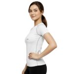 NINQ Women’s Half Sleeve Compression T-Shirt | Premium Gym & Sports Wear for Running, Training, Yoga, Cycling & Workouts | Quick-Dry, Stretchable Athletic for Women - Image 4