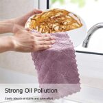 SOBBY 10 Pcs Microfiber Cloth Small Size Kitchen Dish Cleaning Nonstick Oil Coral Velvet Microfiber Wipes Magic Oil Resistant Kitchen Cleaning Cloth -10 pcs - 15cm x 27cm (15 x 27cm) - Image 4