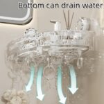 SHALVI Corner Shelf for Bathroom Wall | Bathroom Corner Shelf | Bathroom Organiser Without Drill | Transparent Plastic Wall Mounted Self Adhesive & Suction Storage Shelf (Pack of 2) - Image 4