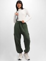 JUNEBERRY® 100% Pure Cotton Regular Fit Mid Rise Cargos with Pocket for Women & Girls - Image 13