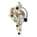Metal Wall Hanging Floral Handmade Sweep Machine Silent Analog Wall Clock Watch Multicolor for Bedroom/Drawing Room/Hall/Dining Room (30X16 Inch) - Image 2