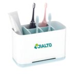 JIALTO Toothbrush Stand, Multipurpose Toothbrush Holder for Bathroom and Wash Basin, Tooth Brush Stand Storage for Toothbrush, Toothpaste and Cosmetic Items - Image 7