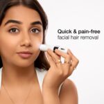 Braun Face Mini Hair Remover FS1000, Electric Facial Hair Remover for Women, Quick, Instant, Gentle, Painless, Smooth Skin, Glow On-The-Go, with Smartlight, for Upper Lips, Chin, Cheeks, Peach Fuzz - Image 2