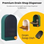 Pack of 2 Premium Plastic Creative Wall Mounted Bathroom Soap Box Holder Soap Dish with Drainage Box Soap Box with Lid Single - Image 7