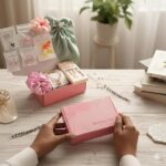 10 Pcs Trendy Hair Accessories & Fashion Jewelry Gift Set for Girls & Women | Includes Butterfly Hair Claw (1 Pair), Butterfly Necklace & Earring Set, Korean Earrings with Pearl Studs & Chunky Trendy Earrings | Random Designs as per Latest Trend | Pink Gift Box Included - Image 3