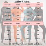 2 pc Gym Wear for Women Full Set, Scrunch Butt Lifting Leggings with Full Sleeves Crop Top Workout set, 4 way Stretchable Gym Leggings for Women High Waist- - Image 5