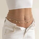 Shining Diva Fashion Waist Belt for Jeans Dresses Set of 4 Stylish Belly Chain Kamarbandh Belts for Women Girls (16634kb) - Image 2