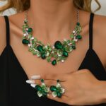 Shining Diva Fashion Necklace Jewellery Set for Women Latest Stylish Design Fancy Crystal - Image 4