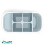 JIALTO Toothbrush Stand, Multipurpose Toothbrush Holder for Bathroom and Wash Basin, Tooth Brush Stand Storage for Toothbrush, Toothpaste and Cosmetic Items - Image 5