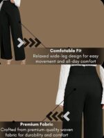 GRECIILOOKS Trousers for Woman | Womens High Rise High Waist Flared Korean Style | Formal Pant for Women Office Wear| Track Pants for Womans Elegant for College & Events (Available in Plus Size) - Image 19