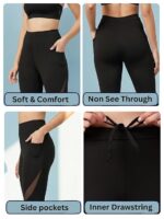 BLINKIN Stretchable Gym Pants for Women Workout : The Ultimate Yoga Pants | Workout Lowers | Gym Track Pants for Woman with Mesh Insert & Side Pockets (2670) - Image 5
