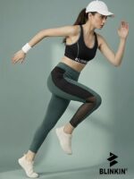 BLINKIN Stretchable Gym Pants for Women Workout : The Ultimate Yoga Pants | Workout Lowers | Gym Track Pants for Woman with Mesh Insert & Side Pockets (1869) - Image 4