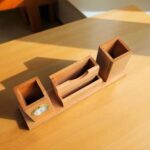 Wooden Pen Stand with Calendar Clock, Pillar Design Indian Flag Desk Organizer, Elegant Office Decor Gift for Professionals, Home Study Daily Utility Trending Desktop Accessory - Image 5