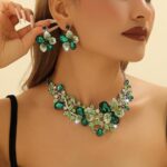 Shining Diva Fashion Necklace Jewellery Set for Women Latest Stylish Design Fancy Crystal - Image 2