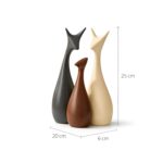 Click to see full view Product Image Product Video 4 VIDEOS Product Image Product Image Product Image Product Image Product Image2+  Ask Rufus  What rooms is it made for?   Is it handmade?   What is it made of?   Ask something else Xtore® Home Decor Lucky Deer Family Matte Finish Ceramic Figures - (Set of 3, Matte Brown) - Image 2