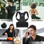 Posture Corrector Belt for Men & Women, 1 Year Warrenty | Universal Fit Posture Corrector | Premium Neoprene & Strong Velcro Strap | Relief for Upper, Lower Back, Lumbar, Neck, Sciatics, Vertebral, Shoulder Pain | Made in India - Image 4