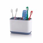 6-Compartment Kitchen Organizer Rack for Cutlery, Tools, Cosmetic, Desk, Stationery, and Sink Brushes – Toothbrush Storage Caddy Kitchen Accessories Items for Home (Ivory) - Image 12