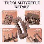 2025 Trending Cloud Clips 4.2"- Soft Silicone Non Breakable Hair Claw Clips for Women, Non-Slip Strong Hold Unsnappable Flexible for Thin/Thick/Curly Hair, All-Day Comfort (Multicolor, 1) - Image 5