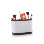 6-Compartment Kitchen Organizer Rack for Cutlery, Tools, Cosmetic, Desk, Stationery, and Sink Brushes – Toothbrush Storage Caddy Kitchen Accessories Items for Home (Ivory) - Image 8