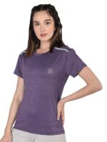 CHKOKKO Womens Active Sportswear Breathable Lightweight Half Sleeve Quick Dry Gym T Shirt Round Crew Neck Regular Fit for Workout Yoga Fitness - Image 7