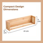 Lifelong Towel Holder for Bathroom | Durable & Stylish Bamboo Rattan Bathroom Towel Rack & Hanger | Solid & Multipurpose Stand & Organizer for Towels, Clothes, Bath Accessories (17Inch) - Image 2