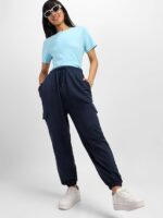 JUNEBERRY® 100% Pure Cotton Regular Fit Mid Rise Cargos with Pocket for Women & Girls - Image 15