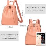 Anti-Theft Cross Leather Backpack & Purse for Women | Shoulder Bag for Women and Girls | College Bag for Girls | Multipurpose Travel backpack| Durable | Convertible - Image 10