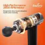 Massager Gun for Pain Relief, Deep Tissue Percussion Massage, Full Body Sports Massager, 99 Speed Settings & 3 modes, Digital Display, Multiple Attachments Muscle Recovery, Type-C charging - Image 5