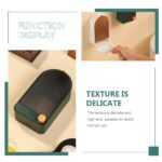 Pack of 2 Premium Plastic Creative Wall Mounted Bathroom Soap Box Holder Soap Dish with Drainage Box Soap Box with Lid Single - Image 6