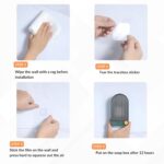 Pack of 2 Premium Plastic Creative Wall Mounted Bathroom Soap Box Holder Soap Dish with Drainage Box Soap Box with Lid Single - Image 3