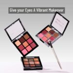 Swiss Beauty Ultimate 9 Color Eyeshadow Palette, Eye Make Up, Multicolor 06, 9 g - Image 2