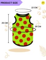 YellowCult Cotton Cute Dog T-Shirt Clothes, Summer Sweatshirts Sporty Pet Random Design Outfit for Small Breed Dog, cat, Puppy, Kitten, Diwali, Festival, Travel, Outing, Photos(S- Any 1, Multicolor) - Image 6