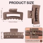 2025 Trending Cloud Clips 4.2"- Soft Silicone Non Breakable Hair Claw Clips for Women, Non-Slip Strong Hold Unsnappable Flexible for Thin/Thick/Curly Hair, All-Day Comfort (Multicolor, 1) - Image 6