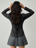 Solid Front Button Long Sleeve Casual Shirt for Women' & Girl's - Image 7