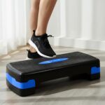 XTRIM Aerobic Stepper Without Height Adjustments, Stepper with 2 Height Adjustments - 10 & 15cm, 4 Anti-Skid Rubber Pads for Legs, Slip-Resistant Platform, for Cardio Workout (Supports 250Kg Weight) - Image 2