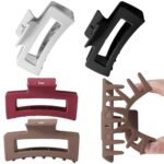 2025 Trending Cloud Clips 4.2"- Soft Silicone Non Breakable Hair Claw Clips for Women, Non-Slip Strong Hold Unsnappable Flexible for Thin/Thick/Curly Hair, All-Day Comfort (Multicolor, 1) - Image 2