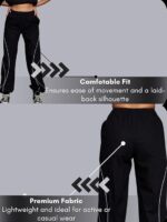 GRECIILOOKS Track Pants for Woman | Parachute Pant for Women Baggy | Loose Trousers for Women | Baggy Cargo Pant's for Woman | Trendy Parachute Pants for Travel & Everyday (Available in Plus Size) - Image 4