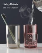 QONETIC Wall Mounted Toothbrush Holder with 2 Mouthwash Cups | Bathroom Toothbrush Organizer | Multi-Compartment, Dustproof & BPA-Free Brush Holder for Bathroom Storage - Image 4