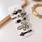 Annacreations 11 Pcs Korean Fashion Style Pearl Rhinestone Metal Hair Clips Hair Pin Stylish Hair Accessories Jewellery For Women's And Girls - Image 8