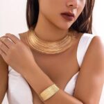 Shining Diva Fashion Latest Stylish Design Fancy Bracelet Necklace Jewellery Set for Women (16522s) - Image 2