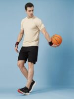 CHKOKKO Men Polyester Solid Quick Dry Half Sleeve Regular Fit Round Crew Neck Active Sportswear Gym T-Shirt for Workout Training Running and Fitness Activities - Image 13