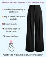Nermosa High-Waist Korean Trousers with Wide Baggy Fit | Trendy GenZ Streetwear Pants - Image 5