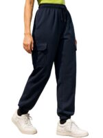 JUNEBERRY® 100% Pure Cotton Regular Fit Mid Rise Cargos with Pocket for Women & Girls - Image 14