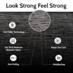 CHKOKKO Men's Round Neck Full Sleeve Regular Fit Lightweight Quick Dry Activewear Gym T Shirt for Workout Training Running and Activities - Image 8