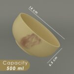 Earth Store Ivory Italian Ceramic Bowl Set of 2, 500ML Each - Multipurpose Snack Bowl, Dishwasher & Microwave Safe | Perfect for Christmas, New Year, Birthday Gifts & Daily Use - Image 2